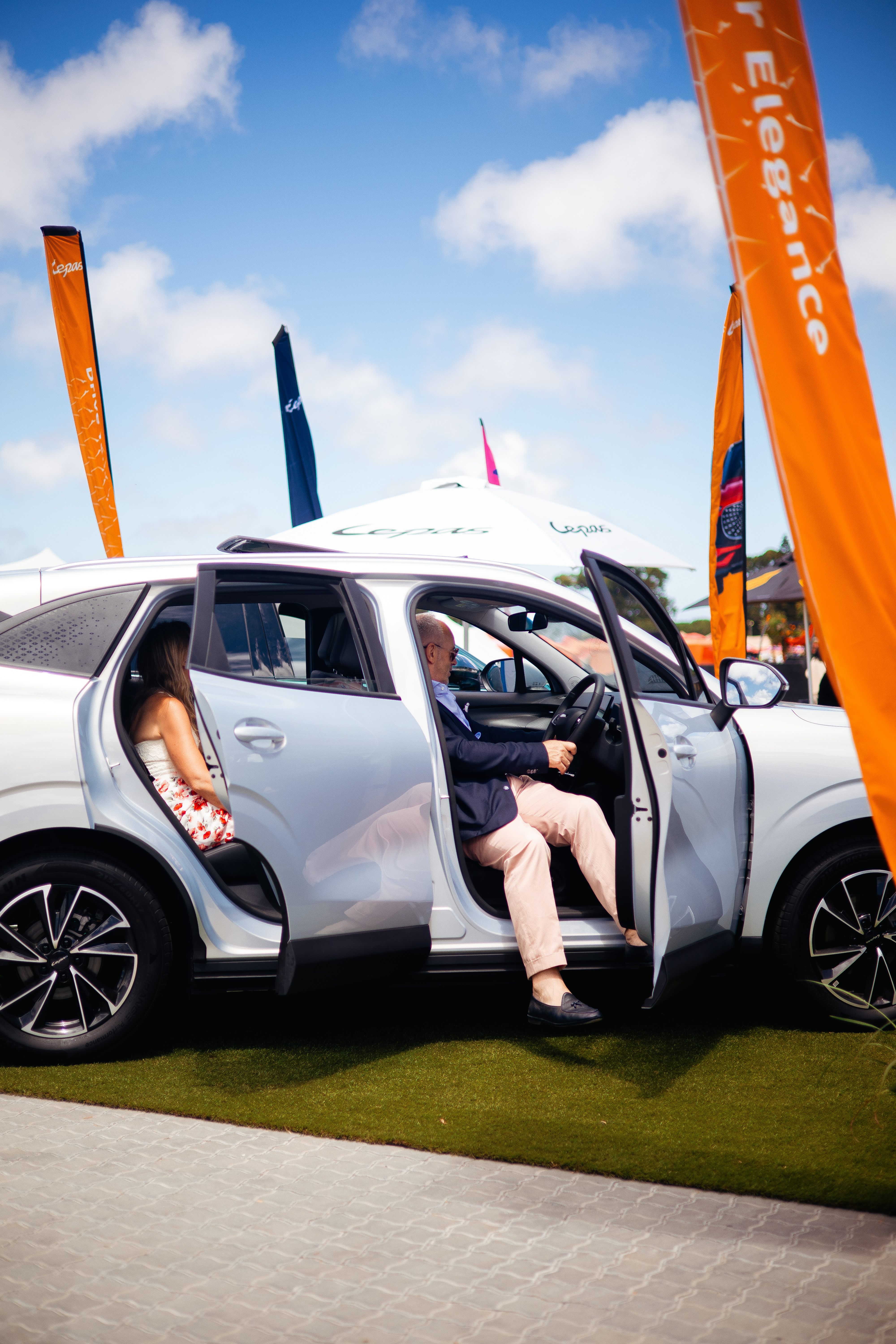 A doordash poster for summer of dashpass with a 3D flamingo