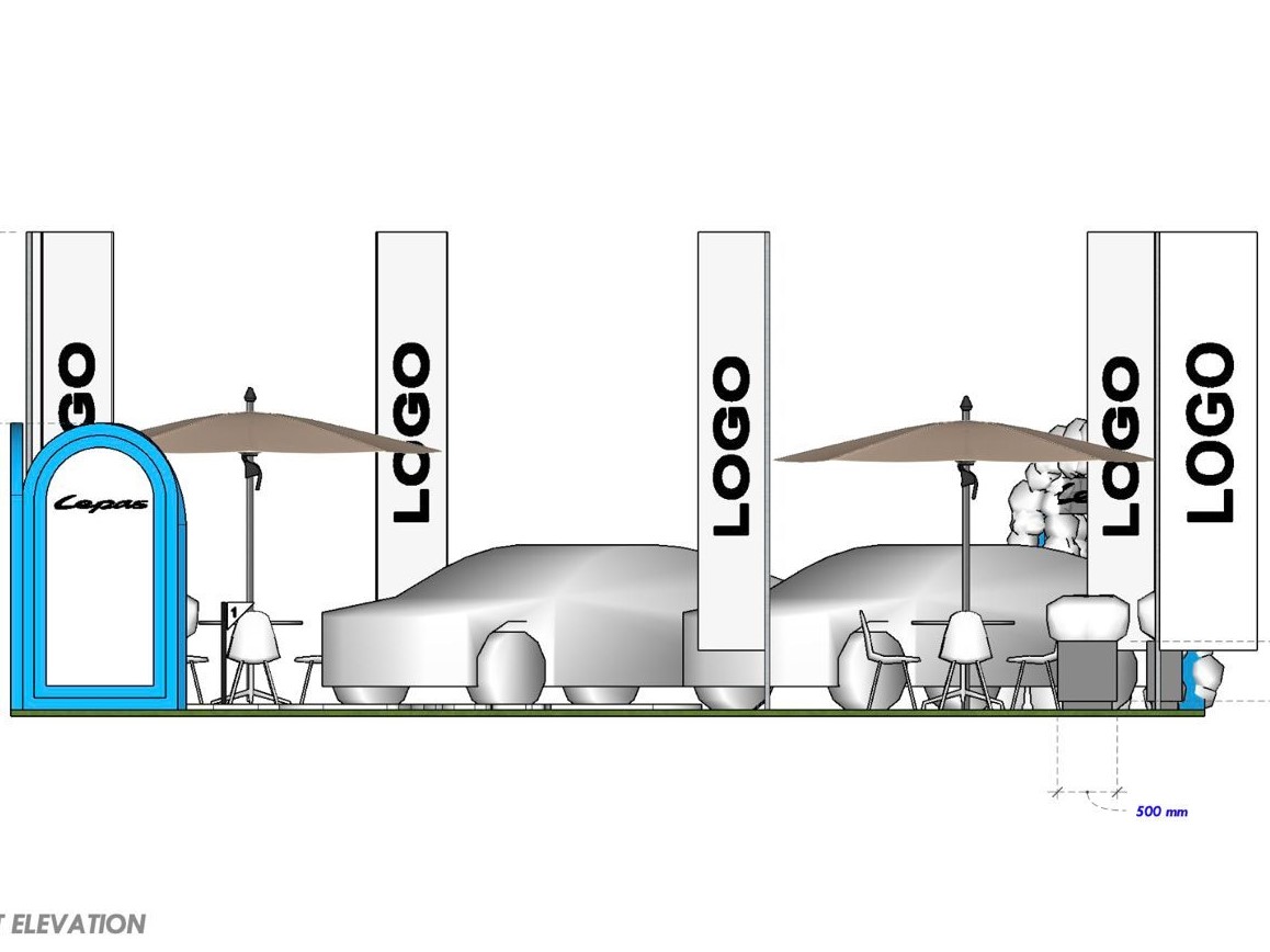 Lepas activation top view plan